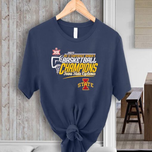 Iowa State Cyclones 2023 Big 12 Women’s Basketball Conference Tournament Champions Locker Room TShirts