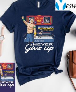 John Cena 20 Years Never Give Up T-Shirt