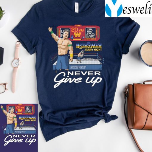 John Cena 20 Years Never Give Up T-Shirt