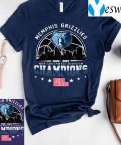 Memphis Grizzlies 2022-2023 Nba Southwest Division Champions Western Conference TShirts