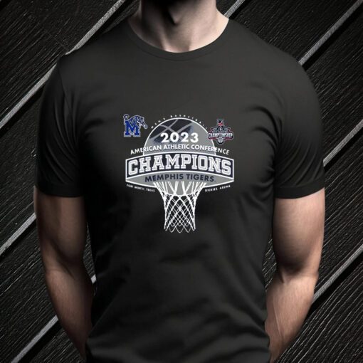 Memphis Tigers Blue 84 2023 Aac Men’s Basketball Conference Tournament Champions TShirts