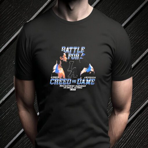 Rattle For La Adonis Creed Vs Anderson Dame TShirts