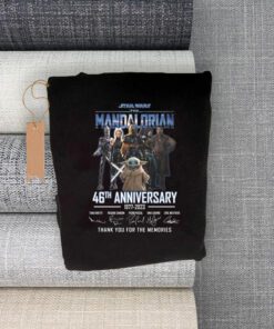 Star Wars The Mandalorian 46th Anniversary 1977 – 2023 Thank You For The Memories Signatures Shirts