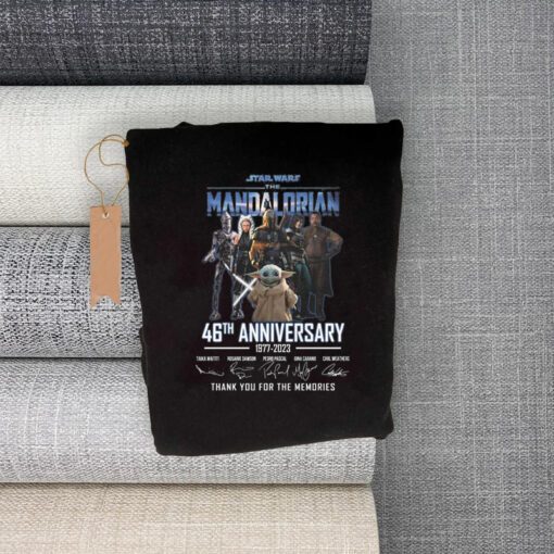 Star Wars The Mandalorian 46th Anniversary 1977 – 2023 Thank You For The Memories Signatures Shirts