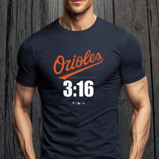 Stone Cold Steve Austin Black Baltimore Orioles 3-16 Tee-Shirt