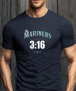 Stone Cold Steve Austin Navy Seattle Mariners 3-16 Tee-Shirt