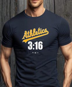 Stone Cold Steve Austin Oakland Athletics Fanatics Branded 3-16 Tee-Shirt