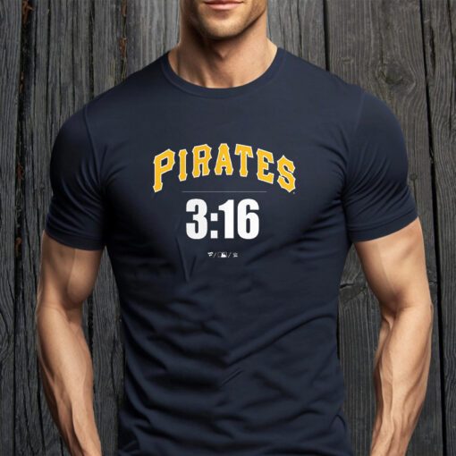 Stone Cold Steve Austin Pittsburgh Pirates Fanatics Branded 3-16 Tee-Shirt