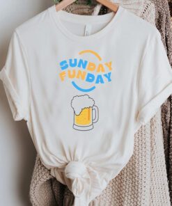 Sunday Funday T-Shirt Sunday Funday Drinking Beer TShirts