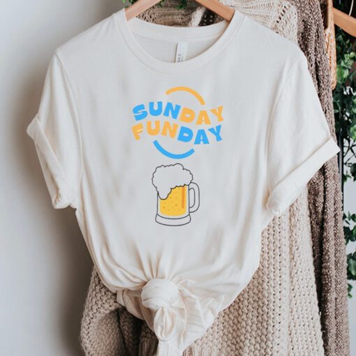 Sunday Funday T-Shirt Sunday Funday Drinking Beer TShirts