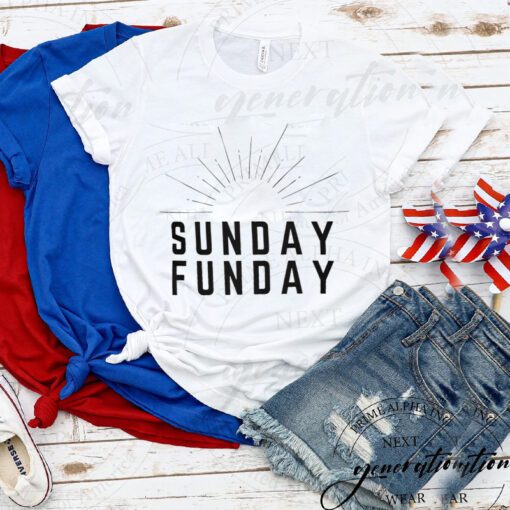 Sunday Funday T-Shirt Sunday Funday Sunshine TShirt