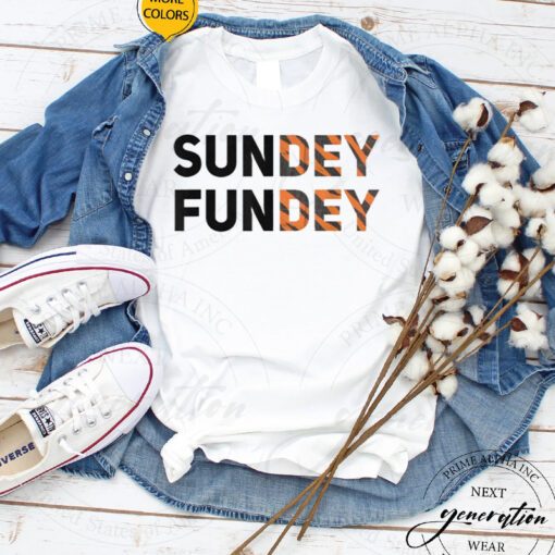 Sunday Funday T-Shirt Sundey Fundey Funny Saying TShirts