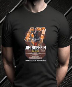 Syracuse Orange Jim Boeheim Basketball Hall Of Fame Thank You For The Memories Signature teeshirt