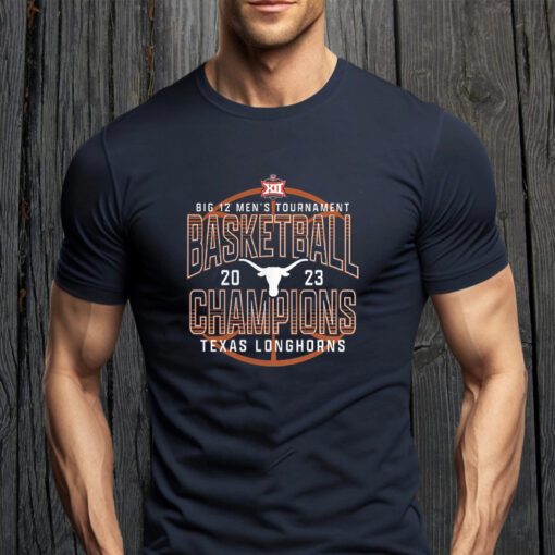 Texas Longhorns Fanatics Branded 2023 Big 12 Men’s Basketball Conference Tournament Champions Tee-Shirt