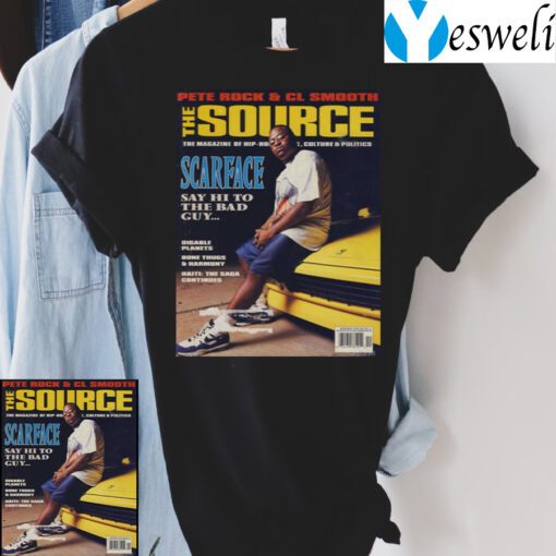 The Source 90s Cover Scarface tshirt