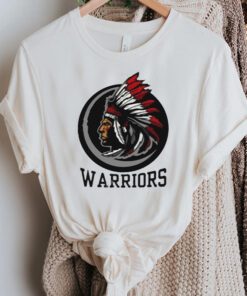The white shield warriors logo shirt