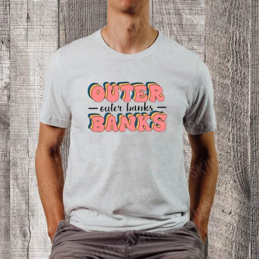 Typography Outer Banks Retro Style teeshirt