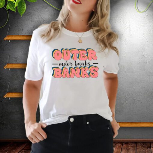 Typography Outer Banks Retro Style teeshirts