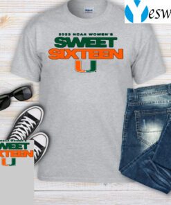 University Of Miami Women’s Basketball 2023 Sweet 16 TeeShirt