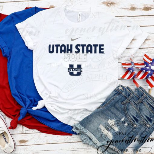 Utah State Aggies Nike On Court Bench TShirt