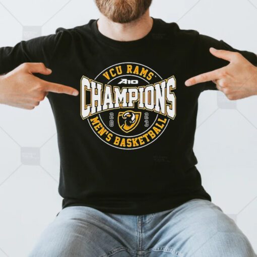 Vcu Rams Ncaa Mens Basketball A-10 Champions 2023 T-Shirt