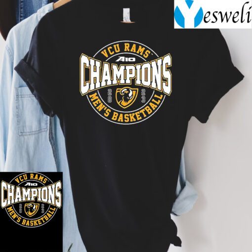 Vcu Rams Ncaa Mens Basketball A-10 Champions 2023 T-Shirts