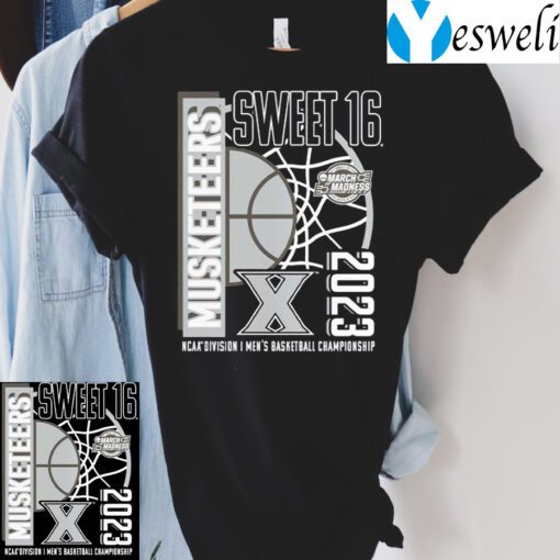 Xavier Musketeers 2023 Ncaa Mens Basketball Tournament March Madness Sweet 16 TShirt