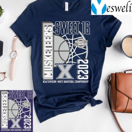 Xavier Musketeers 2023 Ncaa Mens Basketball Tournament March Madness Sweet 16 TShirts