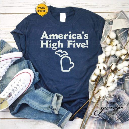 americas high five tshirt
