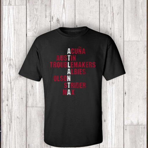 atlanta names teeshirt