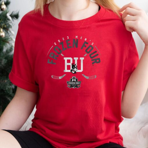 boston university hockey frozen four t-shirt