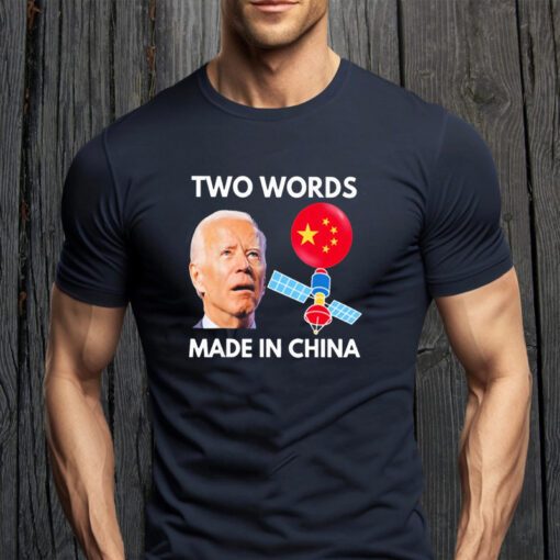 chinese spy balloon funny surveillance Joe Biden China flag Teeshirts