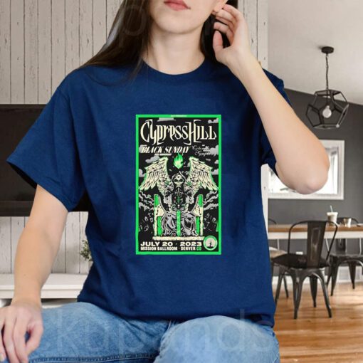 cypress hill black sunday 30th anniversary ballroom denver co 2023 shirts