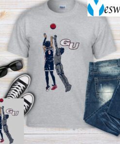 gonzaga basketball julian strawther the shot t-shirt