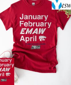 kansas state basketball january february emaw april tshirt