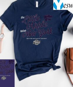 kansas state basketball the little apple takes new york t-shirt