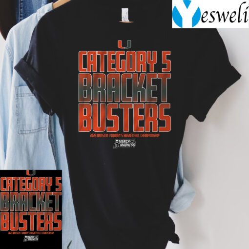 miami basketball category 5 bracket busters tshirt