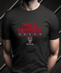 nc state wrestling 2023 pack of champions tshirts