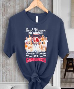 real women love basketball smart women love the gamecocks women’s Tshirts