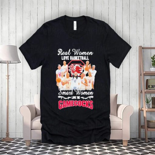 real women love basketball smart women love the gamecocks women’s shirts