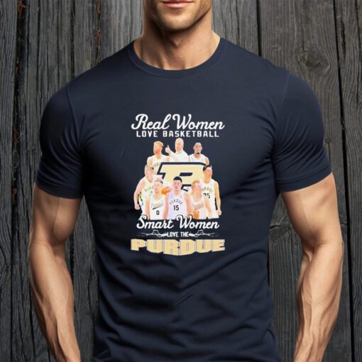 real women love basketball smart women love the purdue boilermakers 2023 shirts
