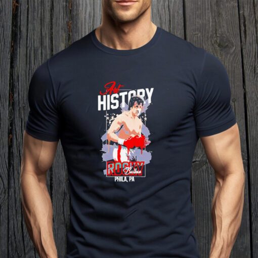 rocky balboa art history phila teeshirt