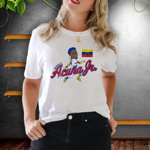 ronald acuna jr venezuela caricature shirt