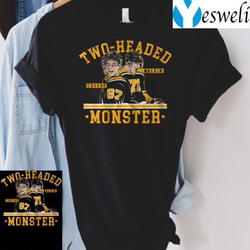 sidney crosby evgeni malkin two headed monster tshirt