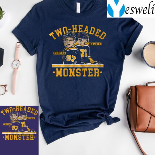 sidney crosby evgeni malkin two headed monster tshirts