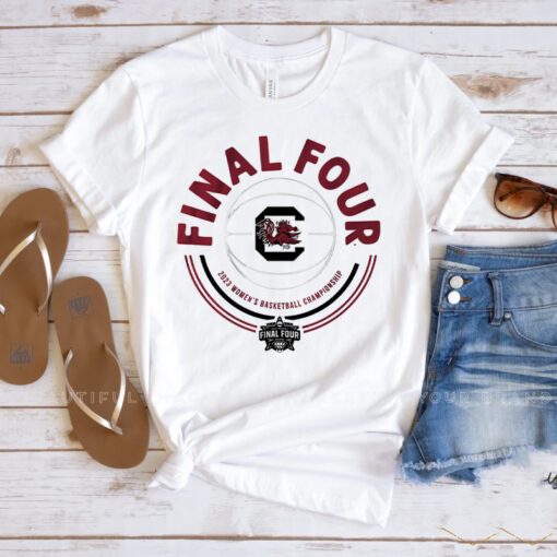 south carolina womens final four circle t-shirt