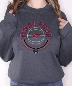 virginia tech womens final four circle t-shirt