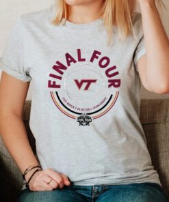 virginia tech womens final four circle t-shirts