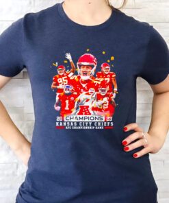 2023 Champions Team Kansas City Chiefs AFC Championship Game T Shirts