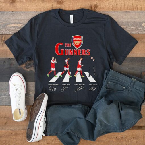 Arsenal The Gunners Abbey Road 2023 Signatures TShirt